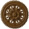 Ekena Millwork York Ceiling Medallion (Fits Canopies up to 3 5/8"), 21 5/8"OD x 2 1/2"P, Smokey Topaz Crackle CM21YOSTC - alternate 1